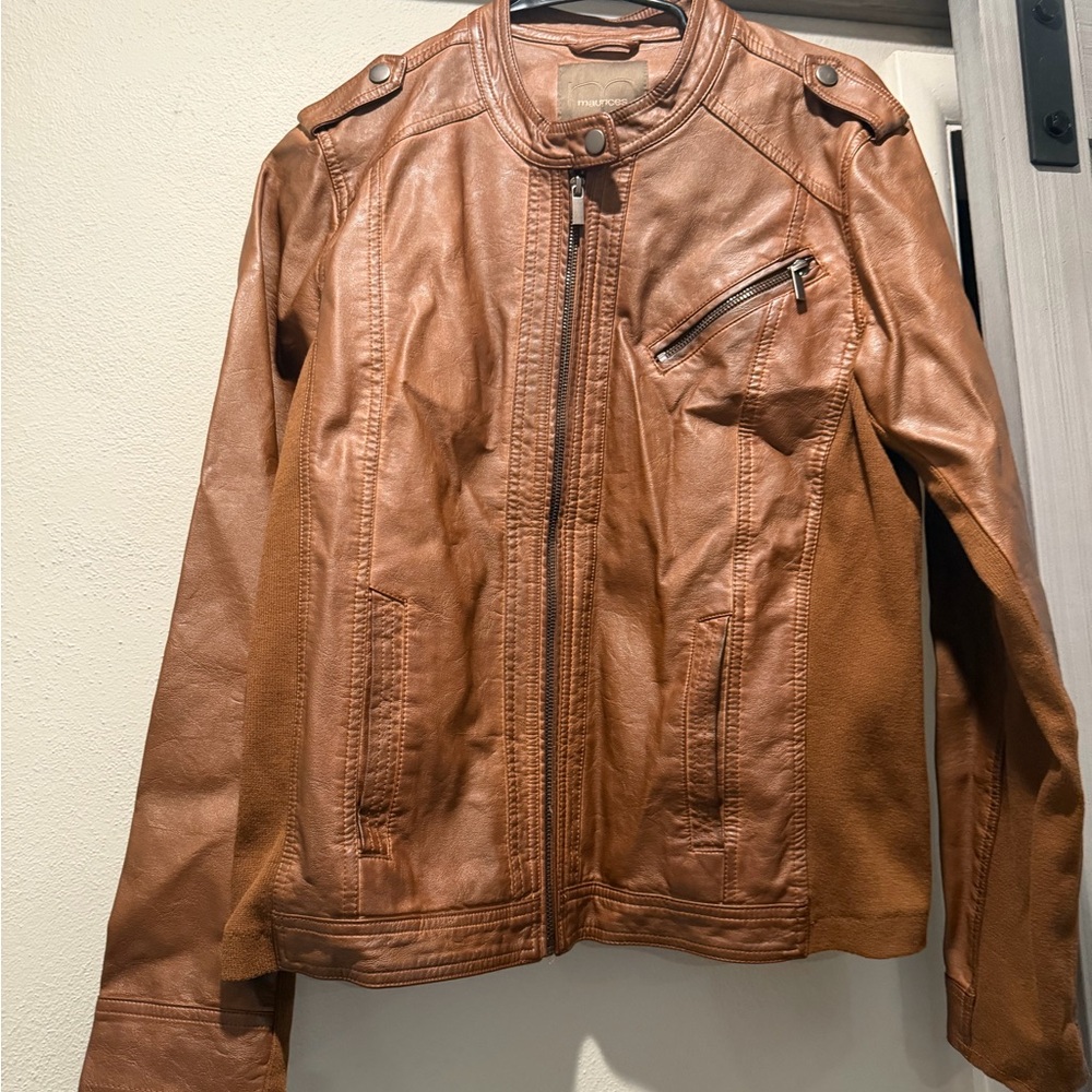 Maurices Tan Faux Leather Jacket